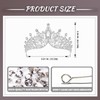 IRYCSSCE birthday princess silver crown for women