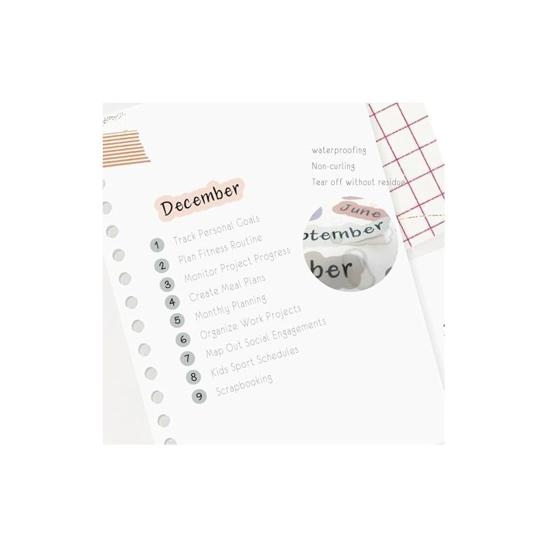 Pegatinas de números pequeños, 3 unidades de pegatinas para planificadores,
