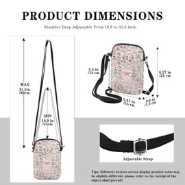 Religious Christian Gift Christian Bible Verse Gift She Is Worthy Proverbs 31 Coquette Bow Christian Crossbody Bag (Proverbs 31 CR EU)