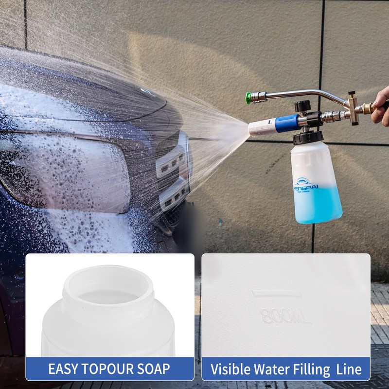 FENG PAI Foam Cannon for Pressure Washer with Dual Connector