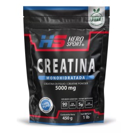 Creatina Monohidratada 450g Hero Sport Sabor Neutro