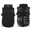 MOREZI Winter Dog Jacket, Waterproof Outer Layer, Fleece Lining, Back