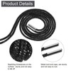 sourcing map Glitter Shoelaces, 2pcs - 55'' Rhinestone Round Shoelaces,