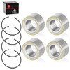 4pcs Front Rear Wheel Bearing & Circlip for Can-Am Maverick