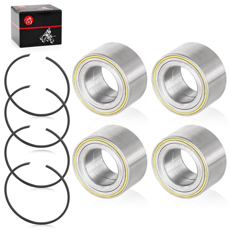 4pcs Front Rear Wheel Bearing & Circlip for Can-Am Maverick