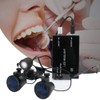 Ultra-lightweight Dental Loupes 2.5X 3.5X Dental Binocular Magnifier with 3W