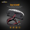 Partsam 4x Oval White Clear Lens 2 Diode LED Trailer