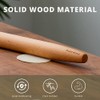 Muso Wood Wooden French Rolling Pin For Baking, Beech Wood