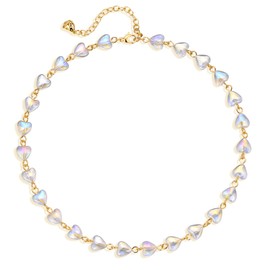 LOYATA 14K Gold Plated Choker Delicate Handmade Bohemian Small Bead Chain Choker Necklace for Women