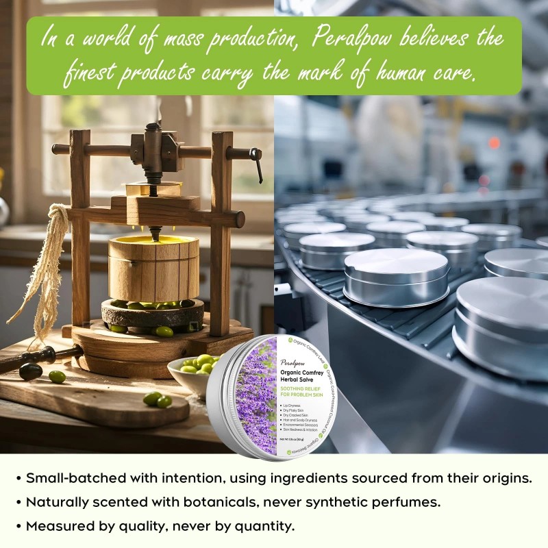 Peralpow Organic Comfrey Herbal Salve - Soothing Care for Various