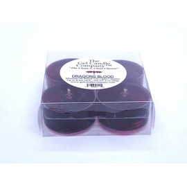 4 Pack of Dragons Blood Scented Gel Candle Mineral Oil Based Tea Lights Hand Poured in USA by The Gel Candle CompanyTM - up to 8 Hours Each …