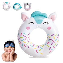 MORAINJAY Unicorn Swimming Ring for Kids 6-12,76CM/30″ Inflatable Pool Float for Swimming Pool,Summer Water Toys for Swimming Pool,Durable Rubber Ring for Summer Beach Pool Water Party