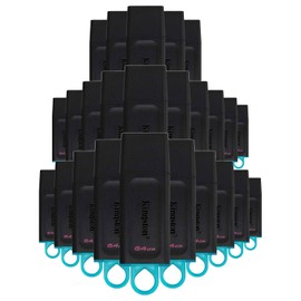 Lucky Owl Memoria 8GB mas Kit de 25 Memoria USB Kingston DataTraveler Exodia, 64GB, USB-A 3.0, Negro.