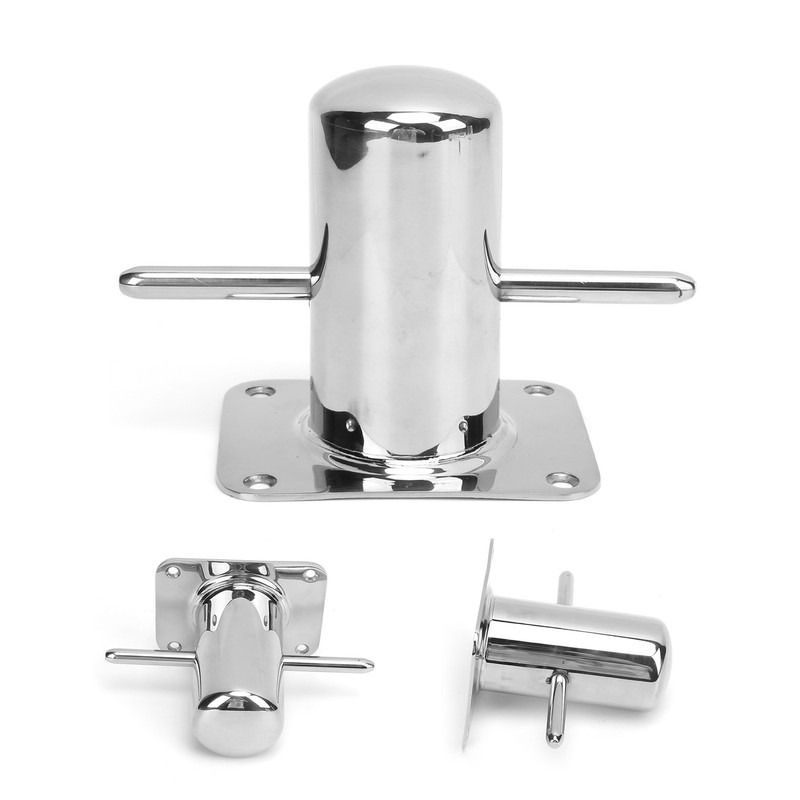 316 Stainless Steel Single Mooring Bitt Heavy Duty Cross Bollard