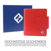FreeHaveFun RFID Women's Leather Wallet Separate Coin Pocket, red, rfid