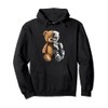Funny Robotics Animal Lover Teddy Bear Robots Graphic Art Pullover