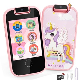 Kids Toy Smartphone, Gifts and Toys for Girls Ages 3-7, KP002 Pink