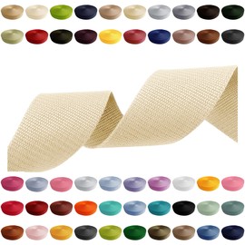 Webbing Strap 2 m 5 m 10 m 50 m 50 m 50 m Width 10 mm 15 mm 20 mm 25 mm 30 mm 40 mm 50 mm Bag Strap Polypropylene Ideal for DIY Projects, Crafts & Outdoor (031) Light Cream, 30 mm x 5 m
