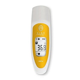UBIX CISE-01/YL Radiation Thermometer with Stand, 1 Memory, Yellow