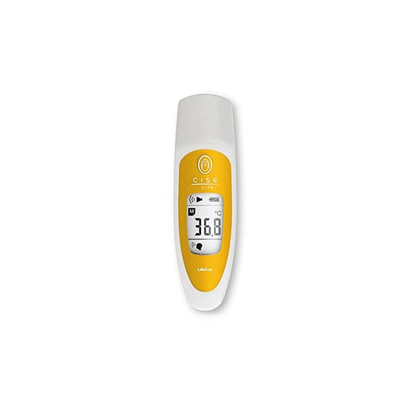 UBIX CISE-01/YL Radiation Thermometer with Stand, 1 Memory, Yellow