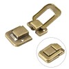 sourcing map Toggle Latch 48 mm Brass Wooden Box Hasp