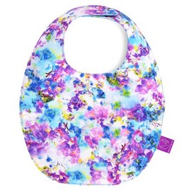 COLORFUL CANDY STYLE B0107800 Bib, Round Type, Bib, Baby Bib, Made in Japan, Sweet Pea Delphinium