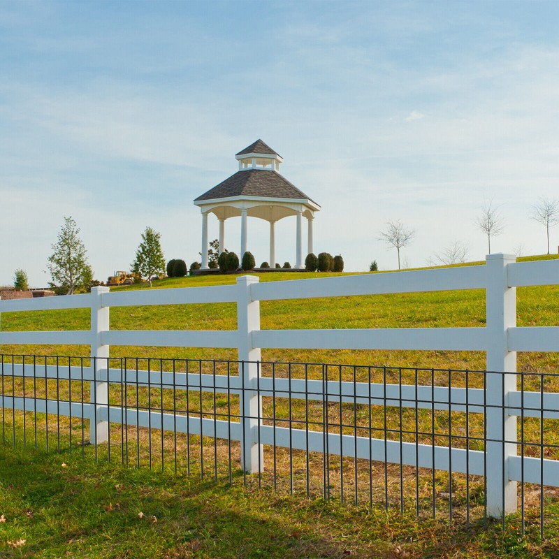 confote 24"x15" No Dig Animal Barrier Fence, 10 Pack Black