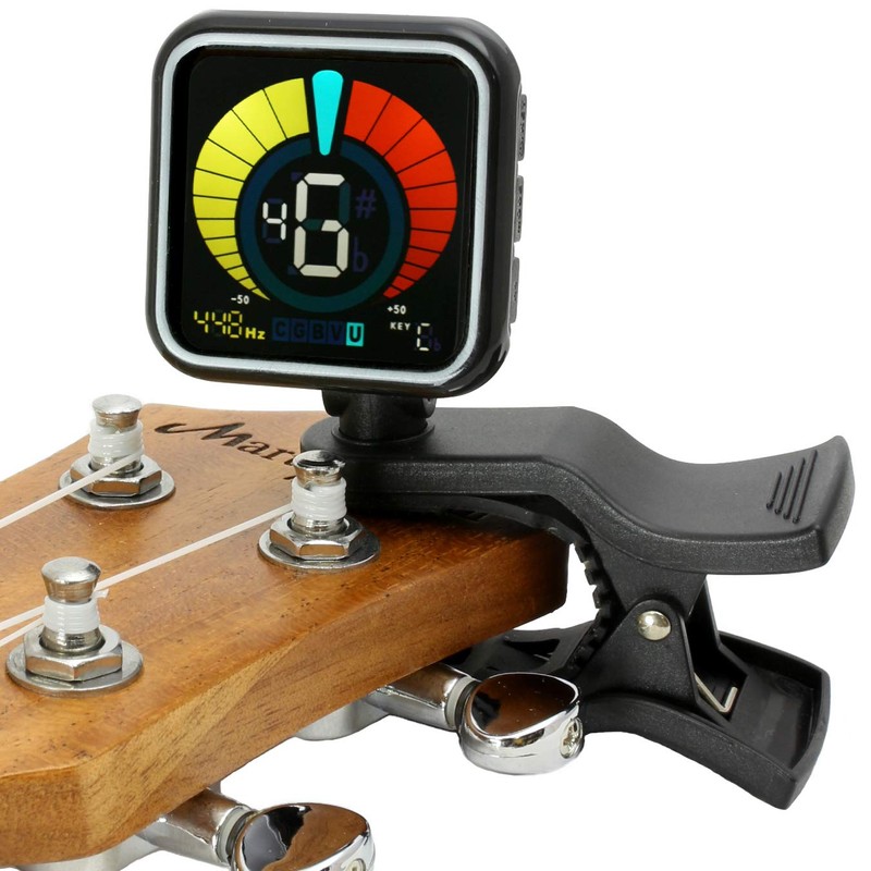 RockJam RJWETUNE Wetune Clipon Tuner for all Instruments with Guitar