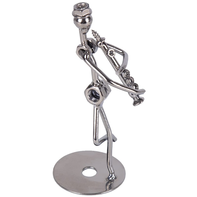 Home Decor Hierro Fundido Cables y tornillos Estatua/Figura decorativa, Clarinet,