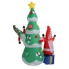 1.8m Dwarf and Christmas Tree Inflatable Decoration IP44 Christmas Outdoor