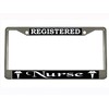 Registered Nurse Design Heavy Duty Metal Car License Plate Frame