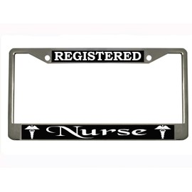 Registered Nurse Design Heavy Duty Metal Car License Plate Frame Auto Tag Holder
