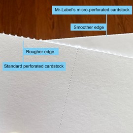 Mr-Label 250 Printable Business Cards 3.5" x 2", 250gsm Heavyweight Shimmer Paper Cardstock, Micro-Perforated Double-Sided Inkjet Printing