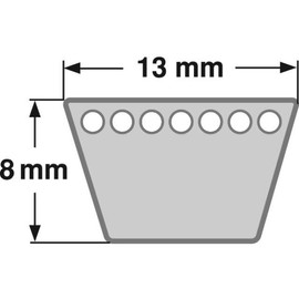 Strong Belt V-Belt Classic 13 x 8 mm Profile A / 13 Length 575 mm A23