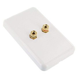 Selby Premium 1 Speaker Cable Banana Plug Socket Wall Plate Wallplate