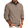 PJ PAUL JONES Sweater for Men V Neck Wool Blend