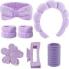 Set de 16 Piezas con Diademas Skincare para Mujer y