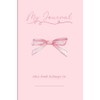 minimalistic pink bow journal: gift notebook