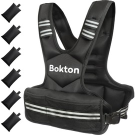 Weighted Vest for Men and Women, 4-10lb/9-18lb Vest with 6 Ironsand Weights for Home Workouts, Adjustable Body Weight Vest Exercise Set for Strength Training, running, walking, Cardio