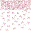 Fyeoxle 50PCS Pink Bow Confetti Fabric Pink Bow Bachelorette Party