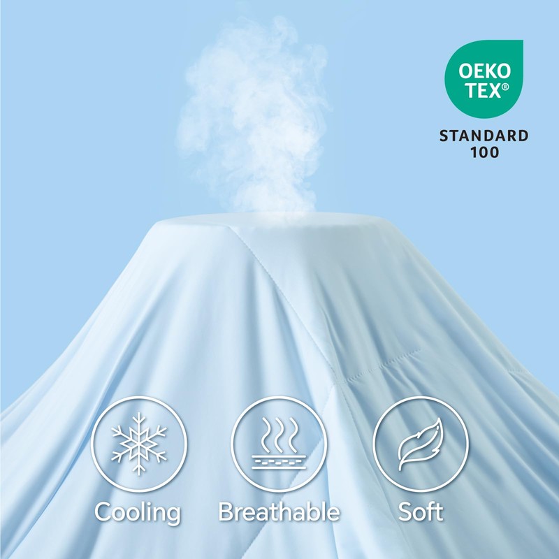 ChiXpace Cooling Comforter King/Cal King Size - Lightweight Summer Comforter