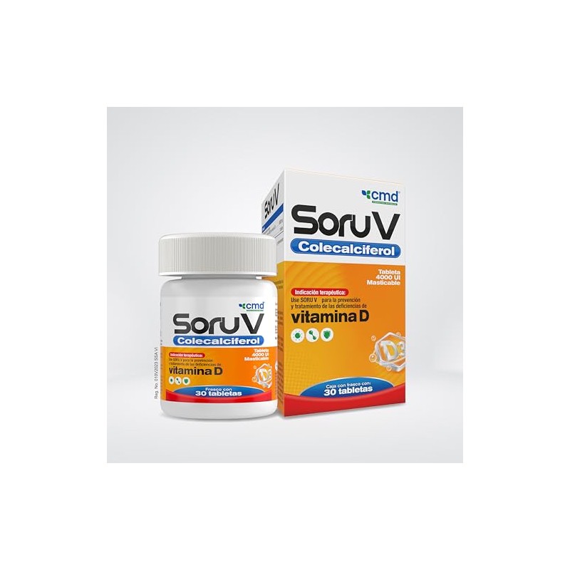 Cmd Soru Colecalciferol Vitamina Medicamento Vitamínico Caja Frasco Tabletas Individual