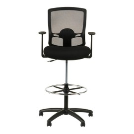 Alera ALE Etros Series Mesh Stool, Black