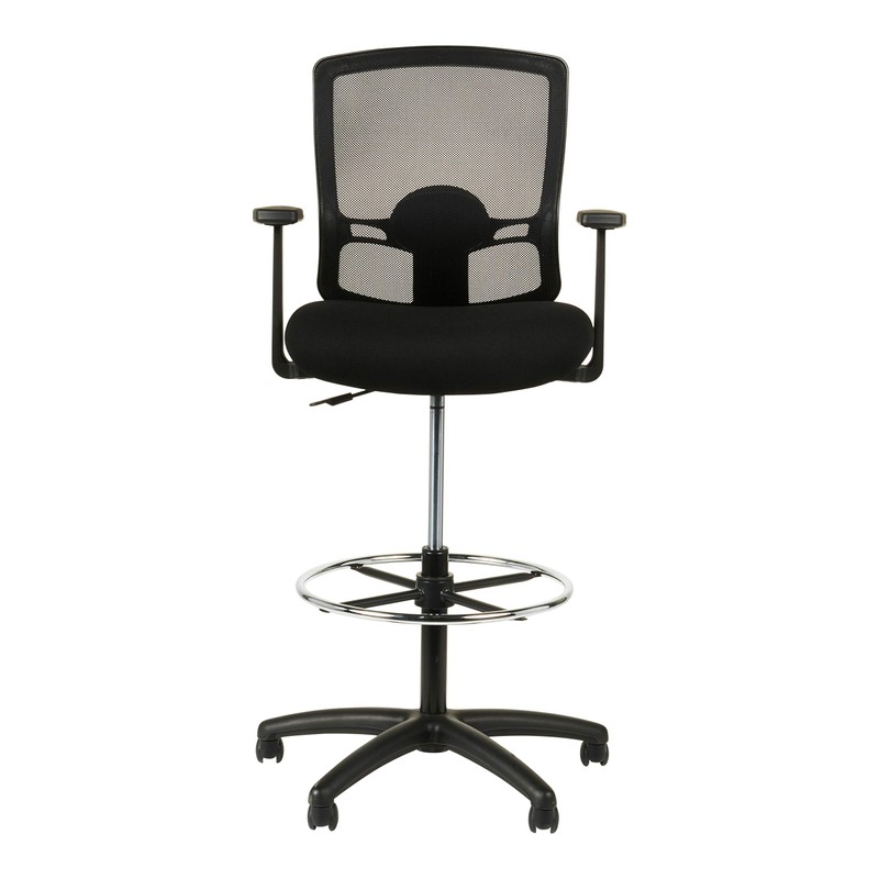 Alera ALE Etros Series Mesh Stool, Black