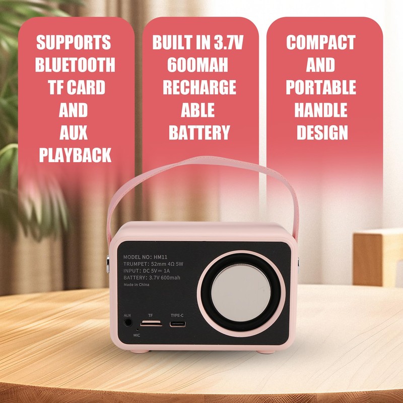 Aswalling Bluetooth Speaker Portable Sound Speaker Music Wireless Radio FM