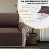 PrinceDeco Waterproof Sofa Cover Diamond Quilted Couch Cover 3 Cushion