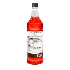 Monin - Hibiscus Syrup, Unique Floral Flavor, Great for Cocktails, Teas, & Lemonades, Gluten-Free, Non-GMO (1 Liter)