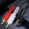 3.5mm to 2 Male RCA Cable, Tunghey Stereo Audio Adapter