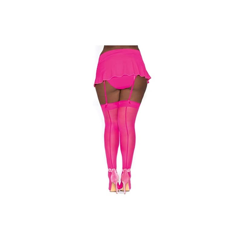 Dreamgirl Women’s Sheer Thigh High Pantyhose Hosiery Nylons Stockings with