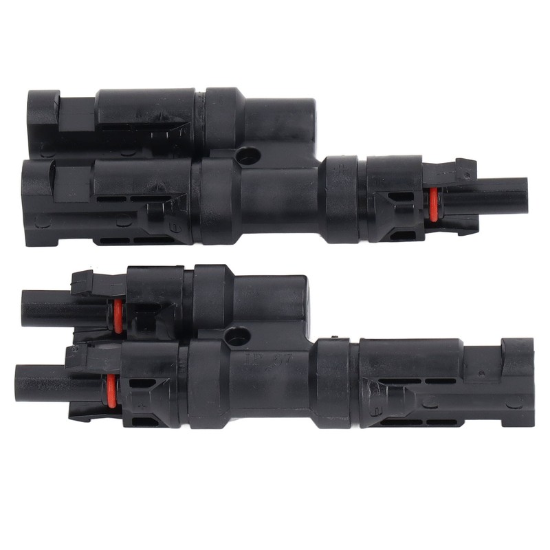1 Pair Solar Branch Connector Panel Parallel Connection Cable Splitter